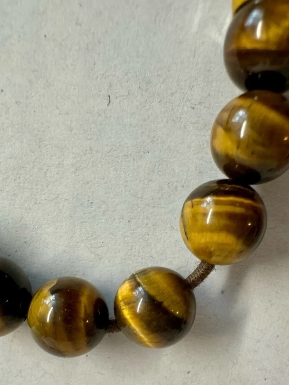 Vintage 4 PIece Hand Crafted Brown Tiger Eye jewelry lot.